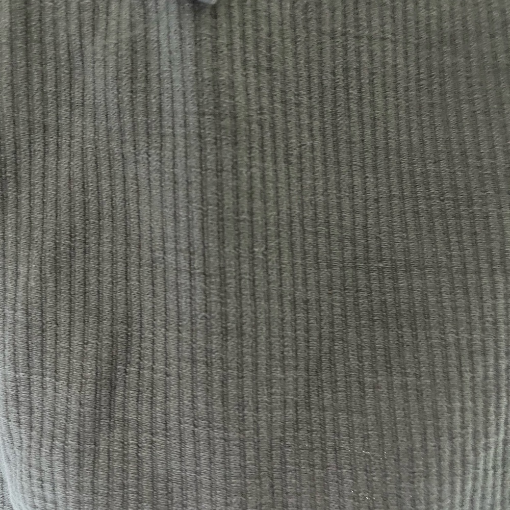 Gray Ribbed Hoodie - Picture 3 of 4